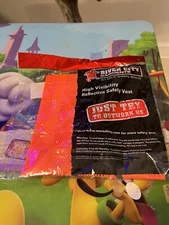 River City Garments V201R Hi-Vis Vest Orange w/Lime Reflective One SZ New!