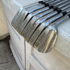 1956 Spalding Top Flite Registered Synchro Dyned Iron Set 2-9 37.5  Leather