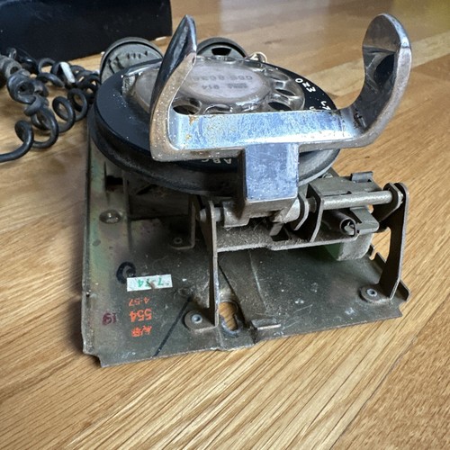 Black Bell System Western Electric Rotary Wall Mount Phone Model 554 - Picture 13 of 16