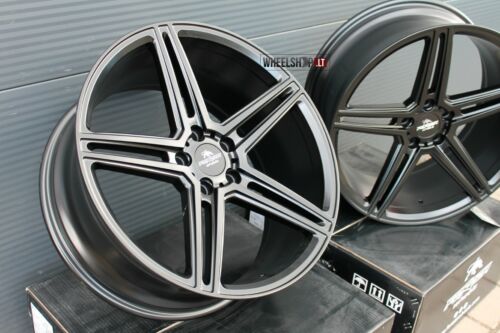 Bosan R19 5x114.3 4x19 inch alloy wheels satin black 8.5J ET35 rims - Picture 1 of 11