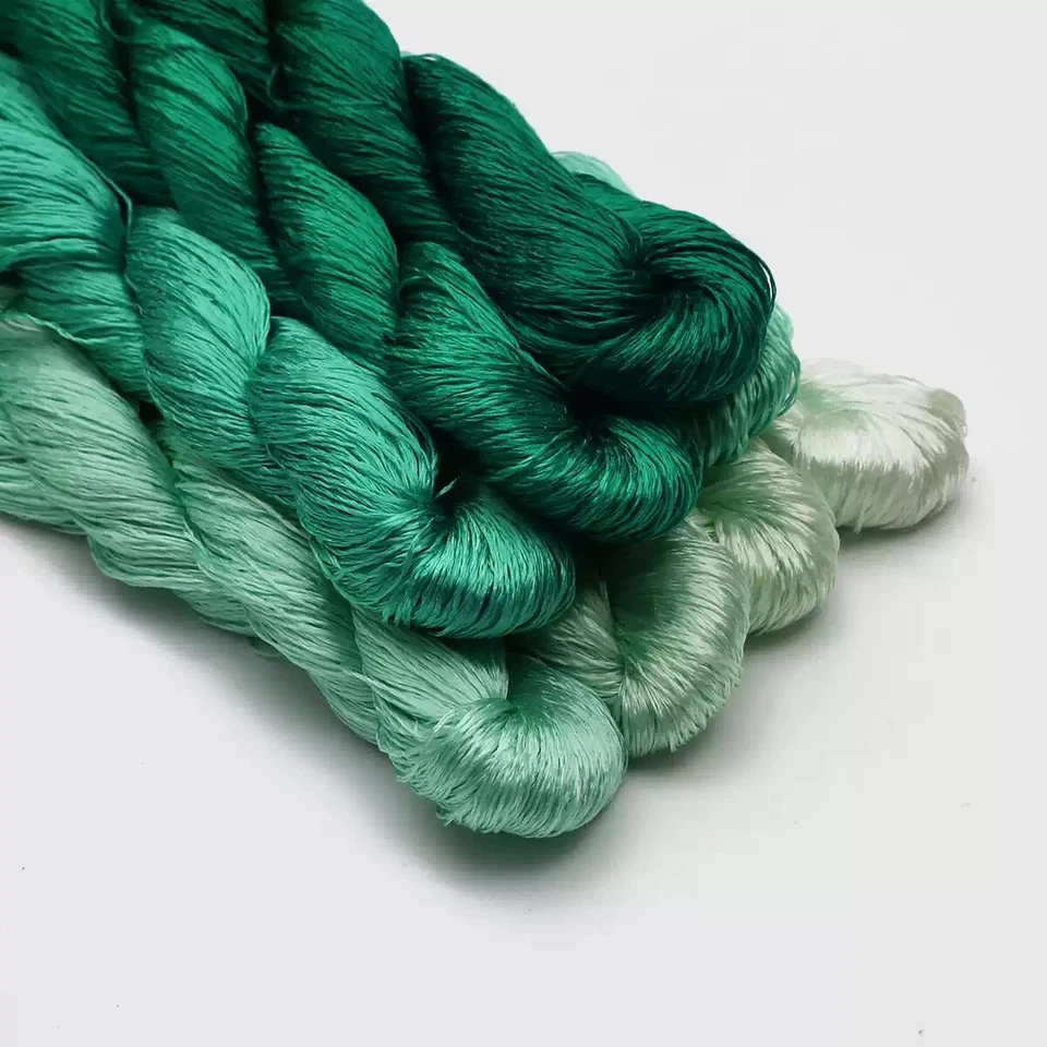 Common colors  100%mulberry silk,hand-dyed embroidery wrapping  flower thread - Image 4 of 4