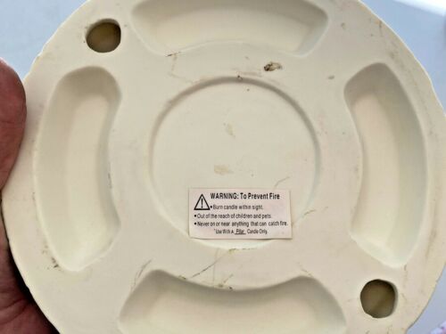 "Portacandele Presepe di Natale Vintage Ceramica Ceramica Bambino Gesù 7" - Foto 6 di 11