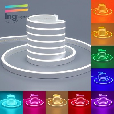 LED Neon Rope Light   Waterproof Christmas Roof Lights for Outdoor Holiday Decor
