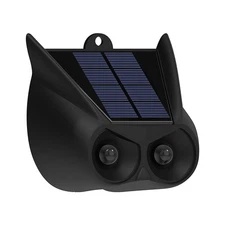 Solar Animal Repeller - Ultrasonic Pest Cat Dog Fox Deterrent Outdoor Garden