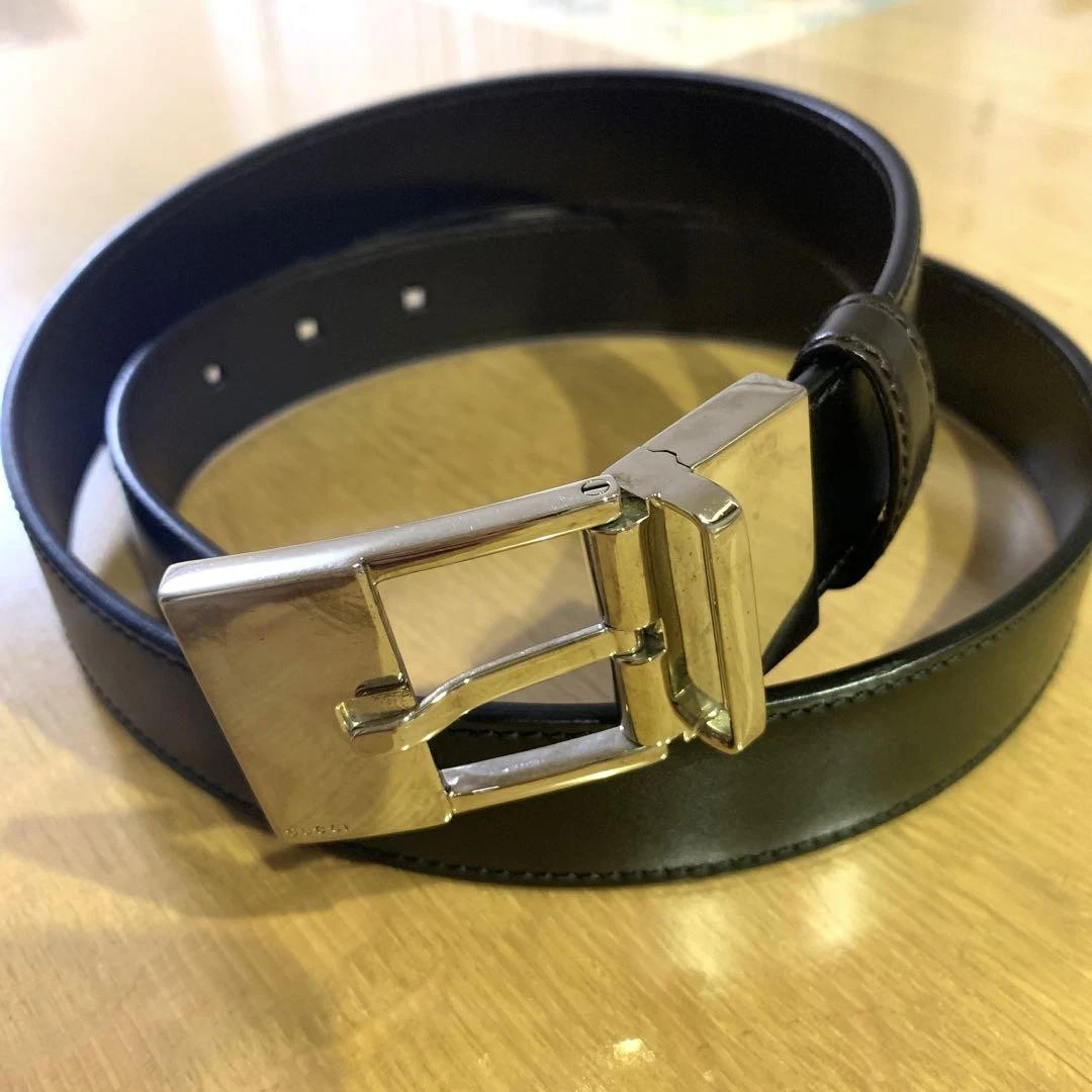 Gucci Ceinture Cuir Réversible Mince Homme