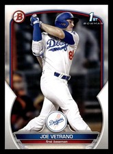Joe Vetrano 2023 1st Bowman Draft #BD-91 Los Angeles Dodgers ROOKIE RC