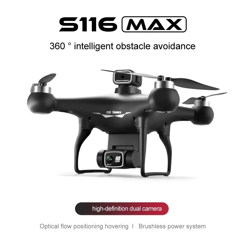 S116 4K Brushless Dual Camera FPV Foldable Drone