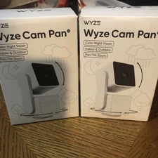 2- Wyze v3 Wireless Indoor / Outdoor Surveillance Security Cameras Pan / Tilt