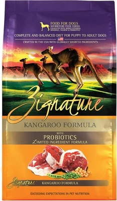 ​ZIGNATURE Zignature, Kangaroo Limited Ingredient Formula Grain-Free Dry Dog Food, 25-lb