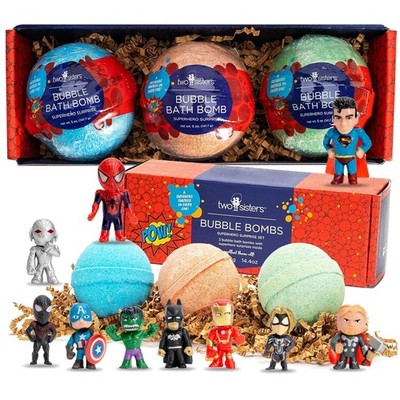 Superhero Bath Bombs 3 Pack - Surprise Toys Inside