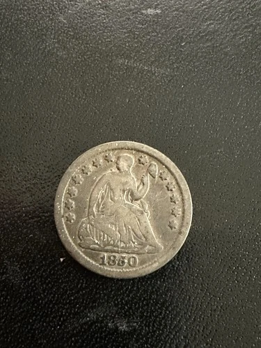 1850 Seated Liberty Half Dime VG