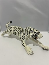 VTG retired Leaping-Pouncing Safari Ltd White Siberian Tiger Cat Figurine Toy
