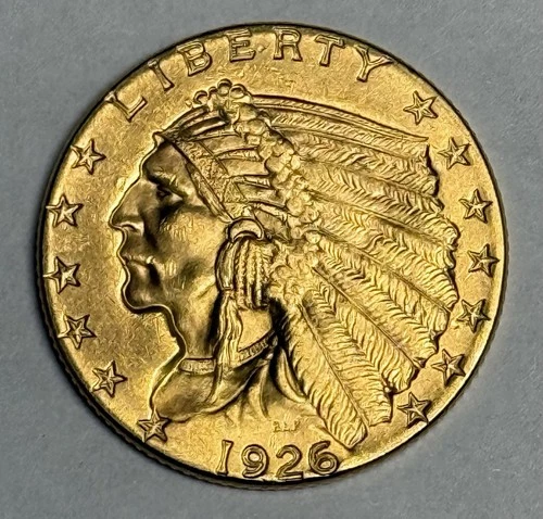Mint State 1926 Indian Head Gold Quarter Eagle (all original!) U.S. $2.50 UNC