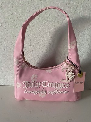 Juicy Couture Daisy For Juicy Hobo/Coho Shoulder Bag Flamingo Pink Classic NEW