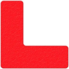 Floor Marking Tape Red L Shape 25/Pkg. LM110R Top Tape And  Label Inc. LM110R