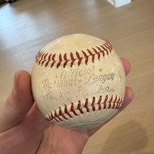 1940-1950’s Official National League Ford C. Frick Vintage Baseball