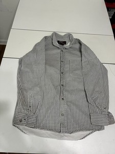 Forge FR Shirt Large Gray Flame Resistant Oil Field Offshore Geometric Western