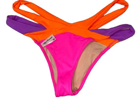Agent Provocateur New Mazzy Bikini Top Sz 5 Bottom Sz 6 Colorblock Swimwear XL