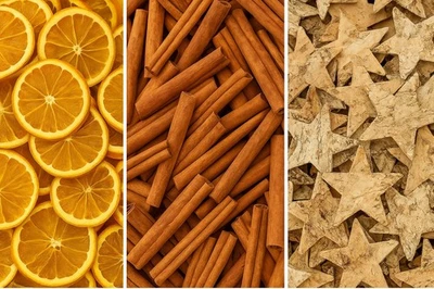 100 TLG. Bastelpaket Naturdeko Zimtstangen Orangenscheiben Birkensterne Sterne - Bild 1 von 4
