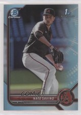 2022 Bowman Draft Chrome Sky Blue Refractor Nate Savino #BDC-163 n1u