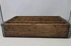 Coca-Cola Vintage Red Wooden Crate Divided Excellent Vintage Original