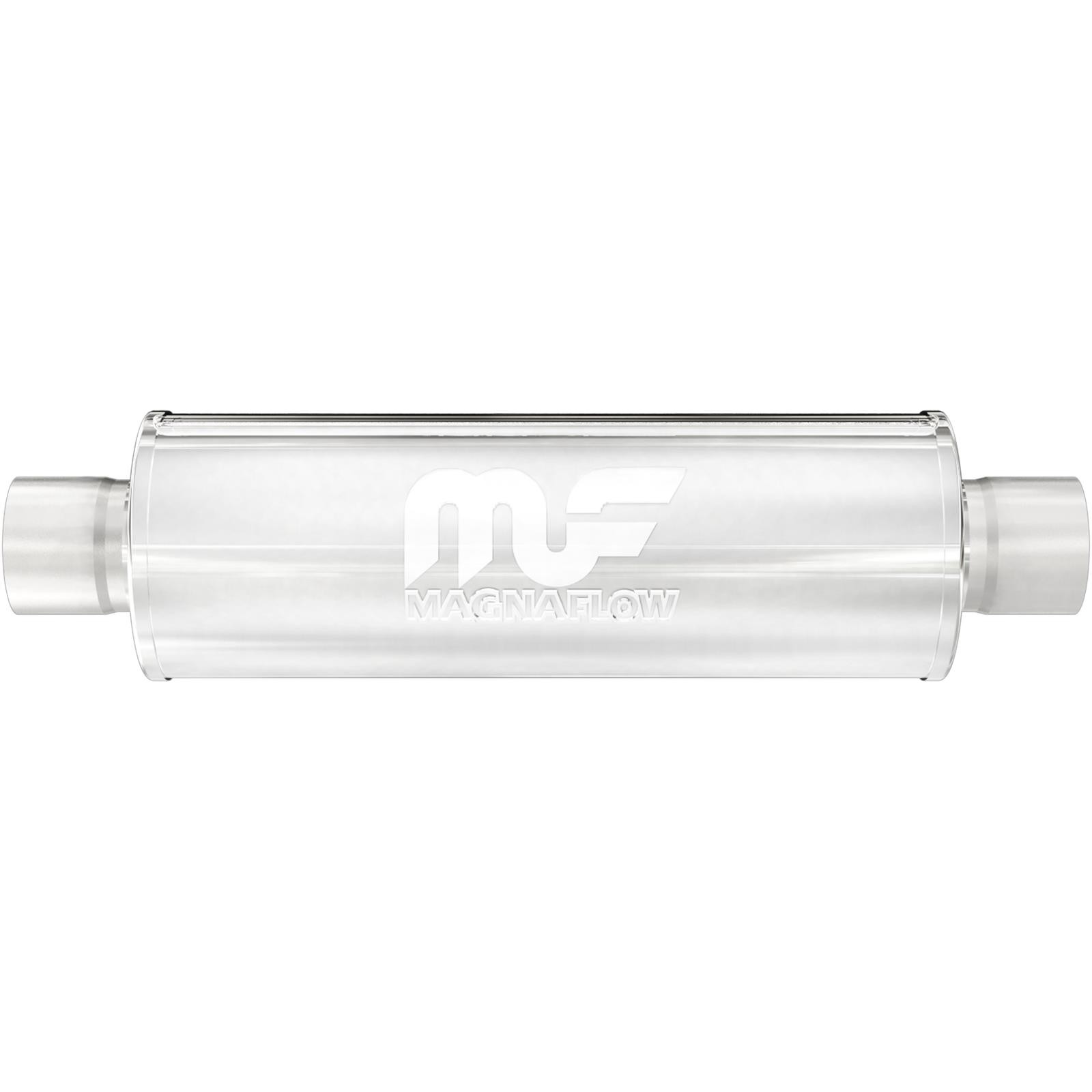 MagnaFlow 12616 6x6 Inch Round Center/Center Stainless Muffler