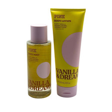 Victoria's Secret Pink Vanilla Dreamy Body Mist Lotion 2-piece Set - NEW