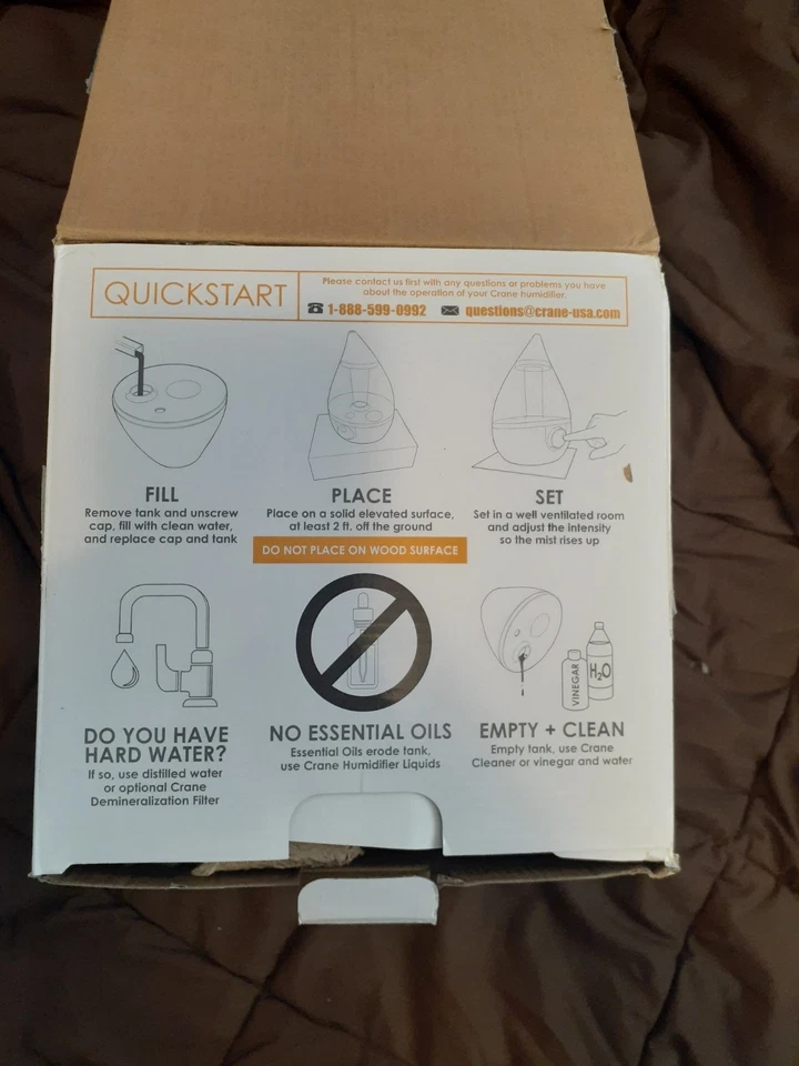 Crane Ultrasonic Cool Mist Humidifier - Image 4 of 4