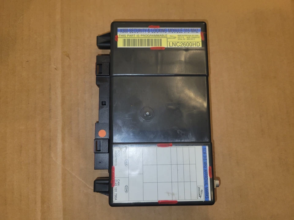 Jaguar XJ8 XJR 1998 1999 2000 MÓDULO DE CONTROL DE BLOQUEO DE SEGURIDAD LNC2600HD Foto 2 de 4