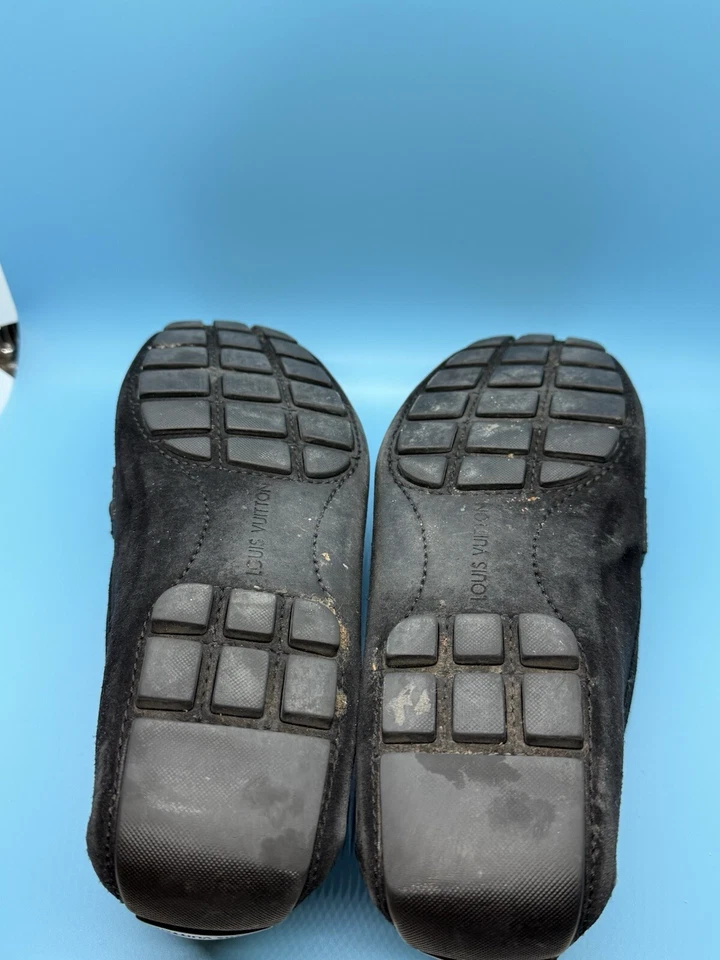 Louis Vuitton Para Hombre Negro Gamuza Mocasín Driver Reino Unido 7.5 Zapatos Se Adapta a EE. UU. 8.5 Foto 3 de 4