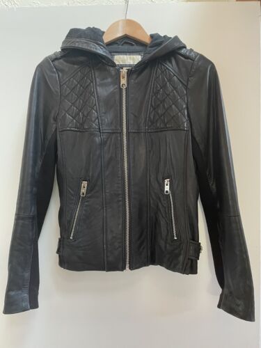 michael kors leather jacket xs | eBay