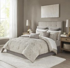 Madison Park Maisie 12-pc. Midweight Queen Comforter Set Khaki