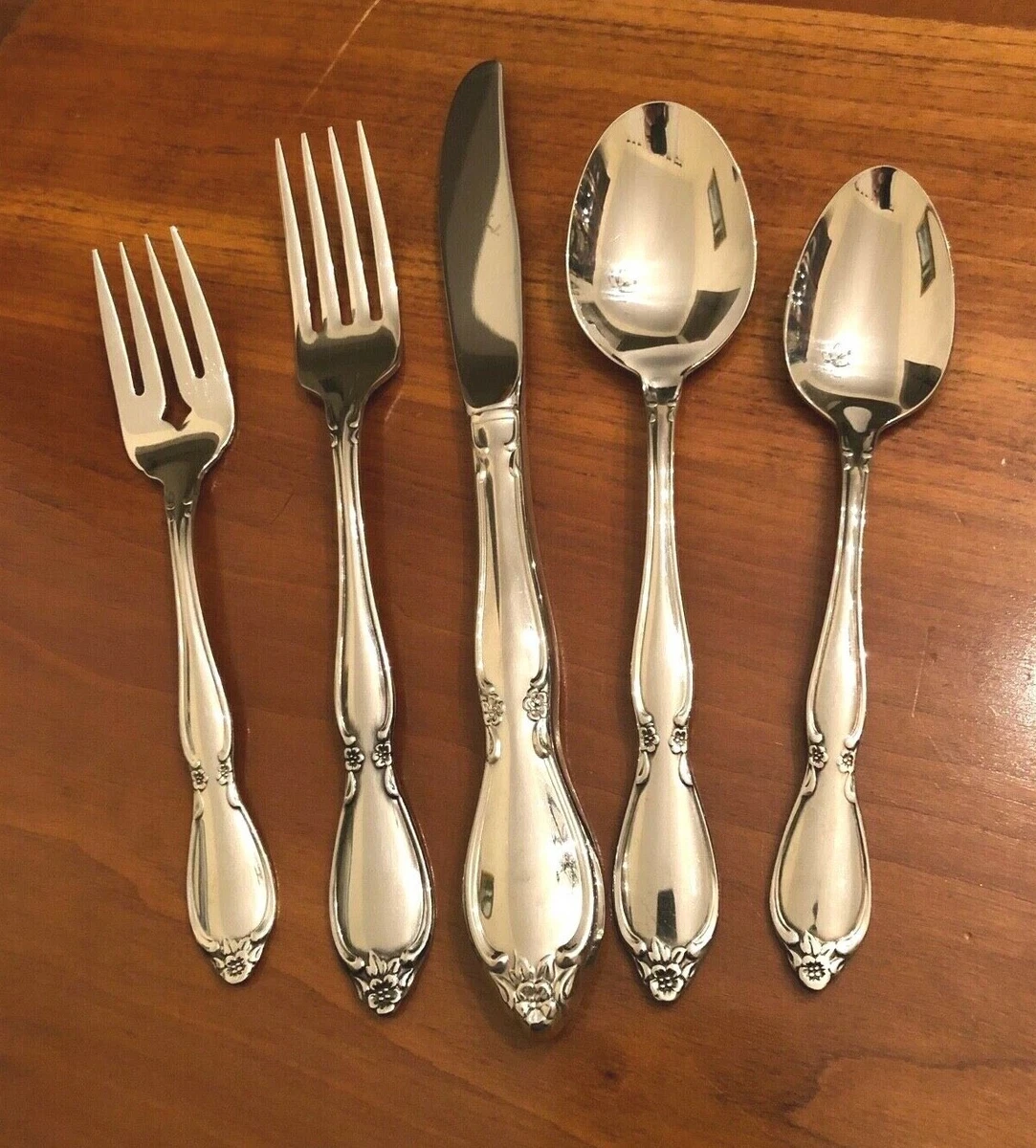 Vntage 1960s Oneda Chatelane Stanless Flatware, ce Tea Spoons