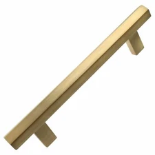 5 Inch CC Satin Gold Hexagon Bar Pull Cabinet Hardware Handle - 4791-128-SG