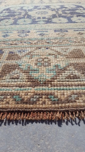 Antique Caucasian Rug Turkish Faded Runner Carpet Rug Handmade Wool Rug 3x12.20 - Picture 20 of 20