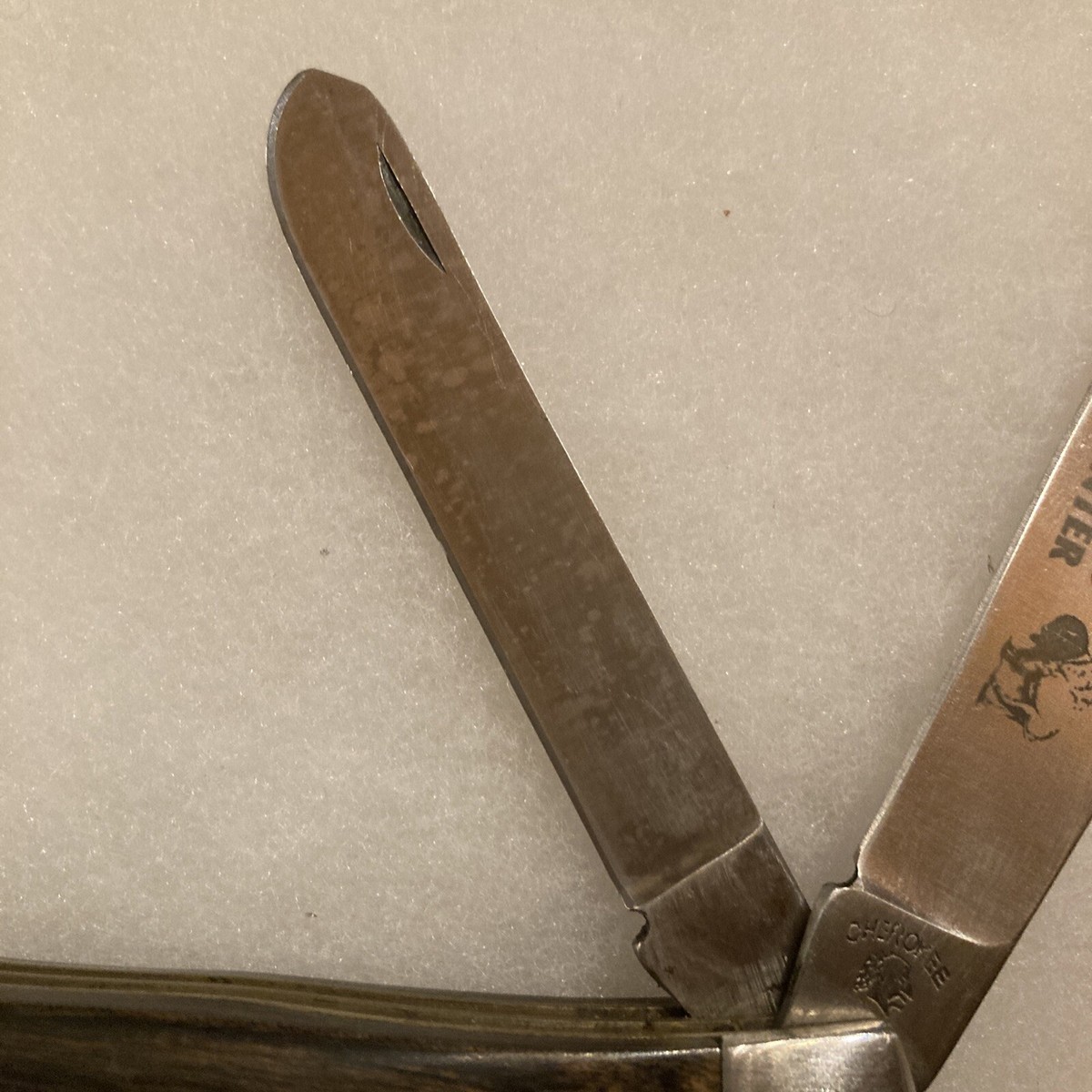 CHEROKEE Wood Handles “Solingen Steel” 2 Blade Pocket Knife