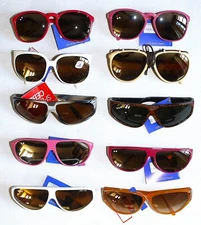 French Vintage 80/90s lot 10 pairs CEBE Sunglasses new old stock Made in France