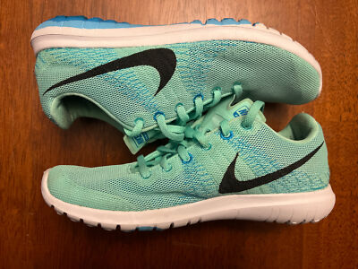 Nike Running Shoes Women's Fury Aqua Green Mesh Athletic