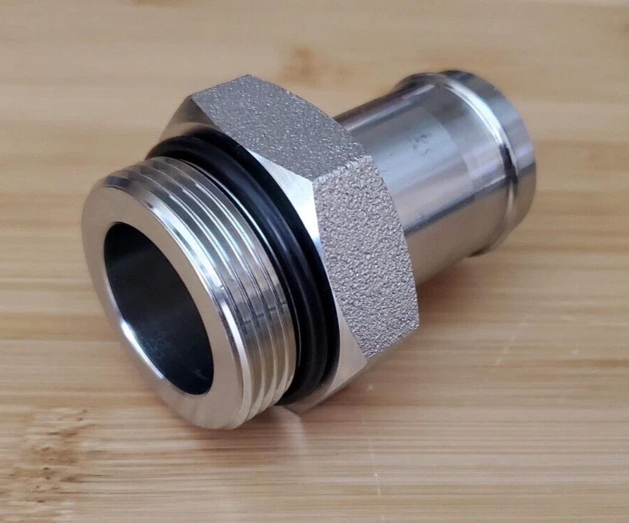 5604-20-20 NPT To Hose Barb Male 20 (1 1/4") to ORB Male 20 (1 1/4") Straight - Image 2 of 4