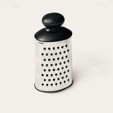 Professional Stainless Steel Box Grater Cheese Carrot Vegetable Lids Farmhouse