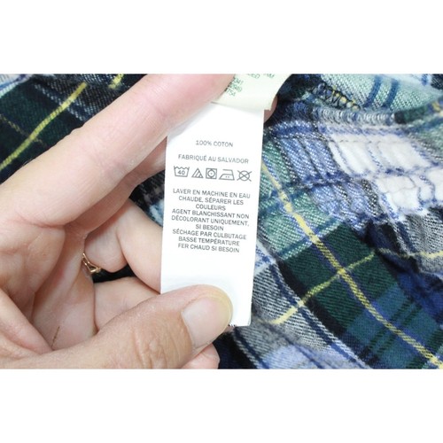 LL Bean Men's Scotch Plaid Flannel Pajamas Set Cotton Vintage Tartan Size L - Picture 14 of 15