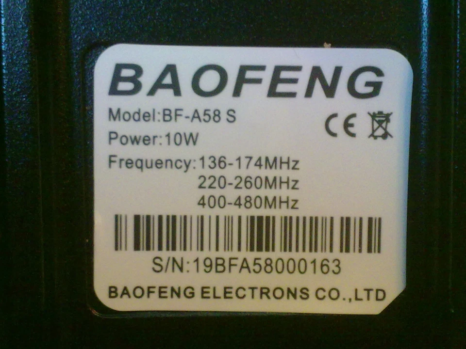 Baofeng BF-A58S tri-band 10w handy. boxed.nos. - image 4 of 4