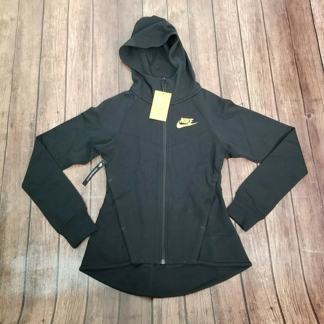 Nike Womens Black Tech Fleece Full Zip Pocket Hood Jacket 930759-019 Size XS for sale online | eBay