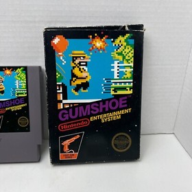 Gumshoe 5 Screw Nintendo Entertainment System NES Video Game With Box Manual