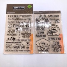 Hero Arts Clear Stamps Friendship Children Opened Sets
