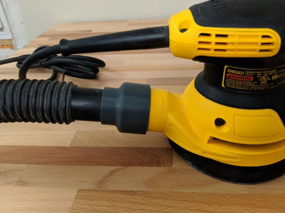 Adapter For Dewalt 6421 6423 Random Orbit Sander To Shop Vac Hose