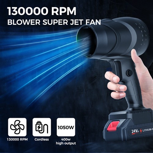 1050W Turbo Fan Electric Cyclone Violent Air Blower Cordless Dust Leaf Cleaner - Picture 3 of 13
