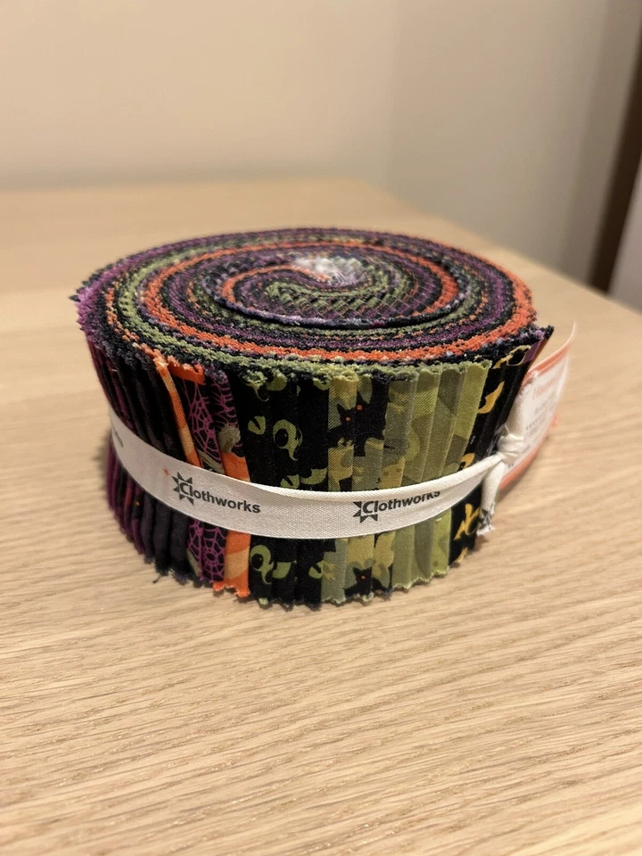 Halloween Haunted Hill by Cary Phillips for Clothworks  - 2.5" Strips Jelly Roll - Image 4 of 4