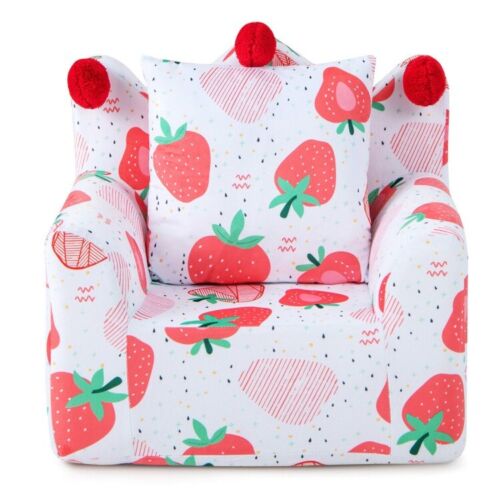 Lightweight Ergonomic Kids Sofa Chair Toddler Armchair w/Armrest & Extra Pillow - Picture 5 of 10