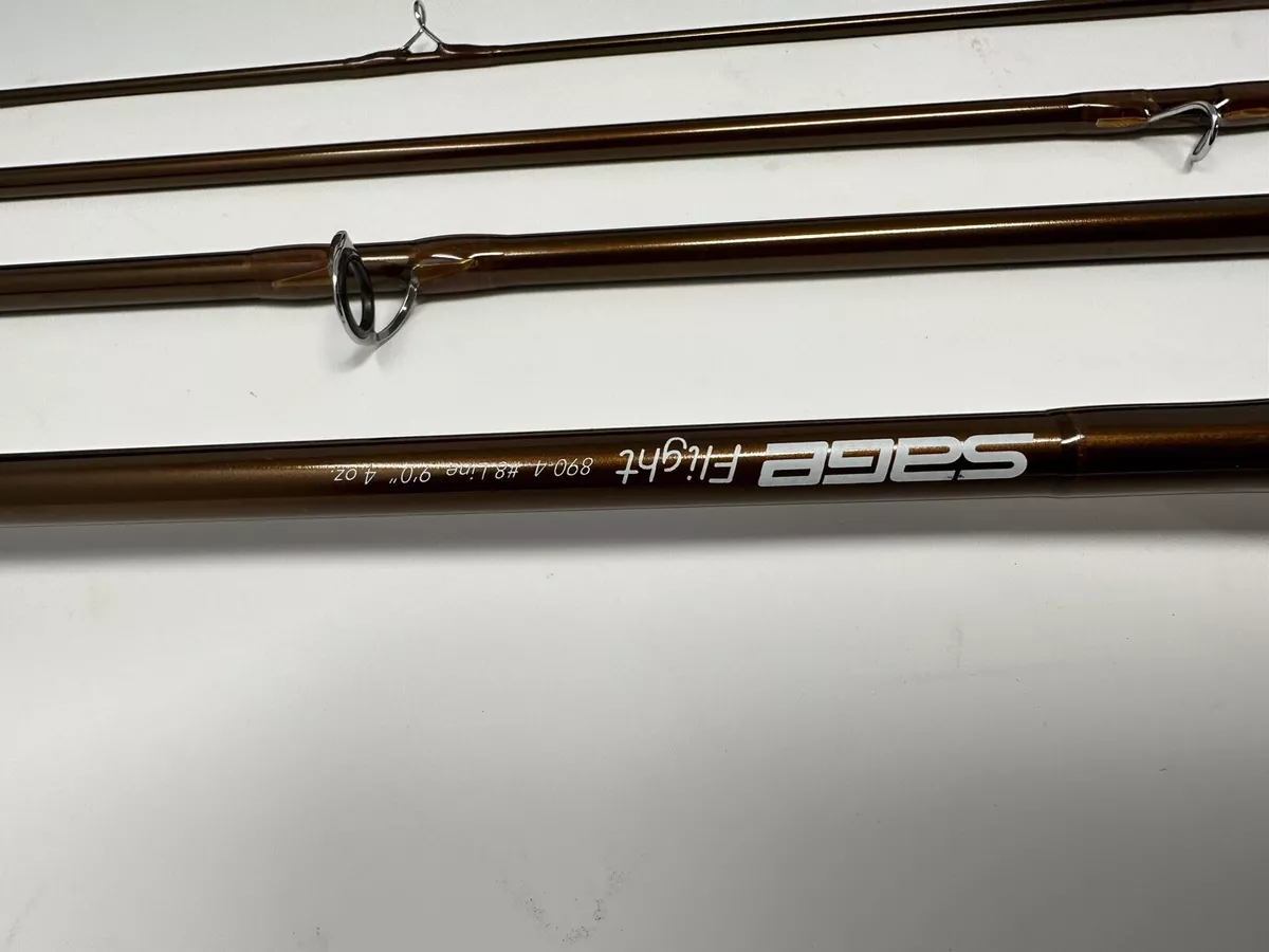 New Sage Flight 9' 4 Pc FLY FISHING ROD #890-4 With Case